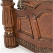 Michael Amini Villa Valencia Cal. King Wood Canopy Bed - Classic Chestnut