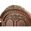 Michael Amini Villa Valencia Eastern King Wood Canopy Bed - Classic Chestnut