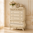 Platine de Royale 6-Drawer Wood Chest - Champagne Ivory