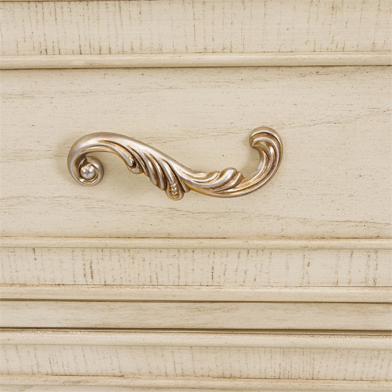 Platine de Royale 6-Drawer Wood Chest - Champagne Ivory