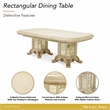 Platine de Royale Rectangular Wood Dining Table - Champagne Ivory