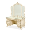 Platine de Royale Wood Vanity and Mirror Set - Champagne