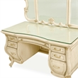 Platine de Royale Wood Vanity and Mirror Set - Champagne