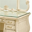 Platine de Royale Wood Vanity and Mirror Set - Champagne
