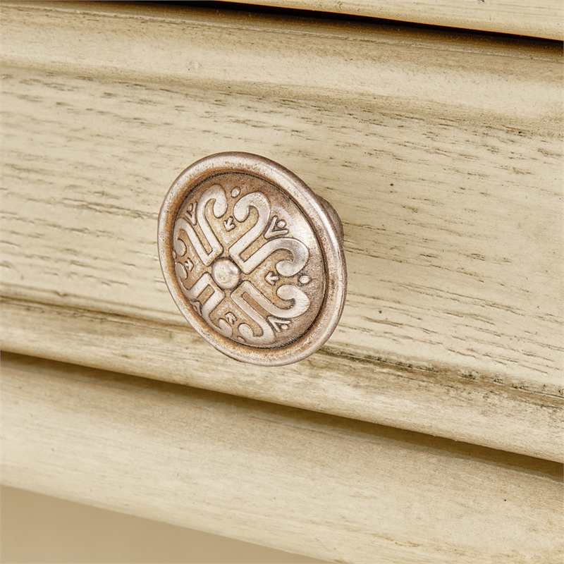 Platine de Royale Wood Vanity and Mirror Set - Champagne
