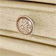 Platine de Royale Wood Vanity and Mirror Set - Champagne