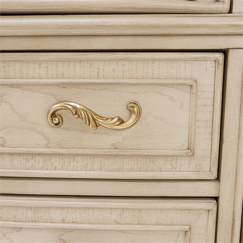 Michael Amini Platine de Royale Marble and Wood Sideboard - Champagne Ivory