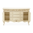 Platine de Royale Marble and Wood Sideboard - Champagne Ivory
