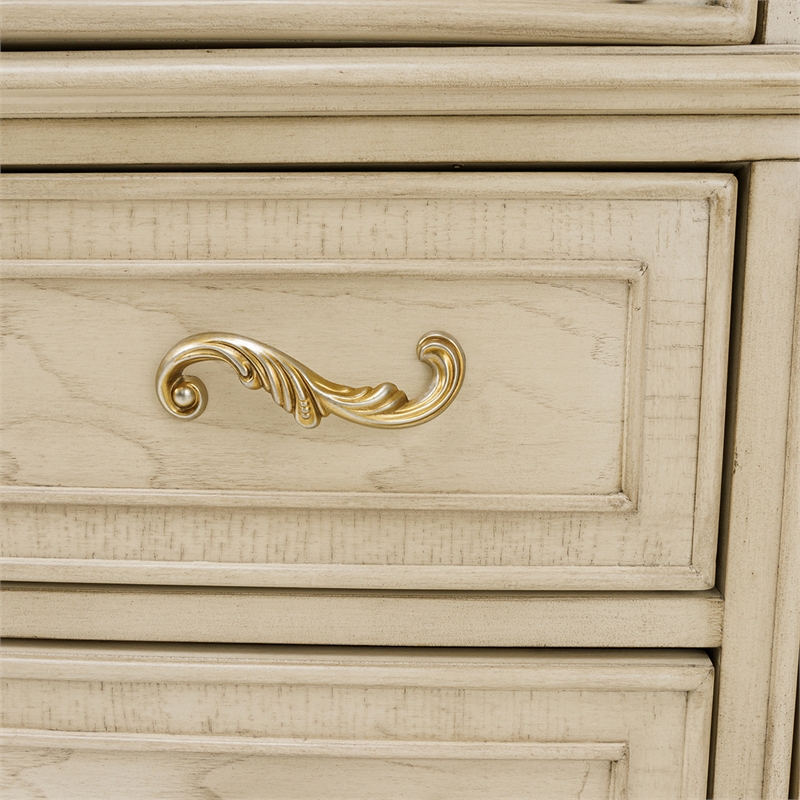 Platine de Royale Marble and Wood Sideboard - Champagne Ivory