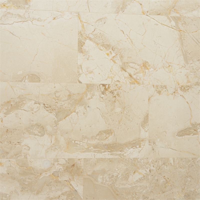 Michael Amini Platine de Royale Marble and Wood Nightstand - Champagne Ivory