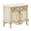 Michael Amini Platine de Royale Marble and Wood Nightstand - Champagne Ivory