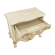 Michael Amini Platine de Royale Marble and Wood Nightstand - Champagne Ivory