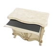 Michael Amini Platine de Royale Marble and Wood Nightstand - Champagne Ivory