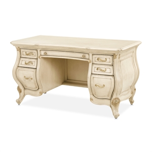 Platine de Royale Wood Vanity Desk - Champagne Ivory