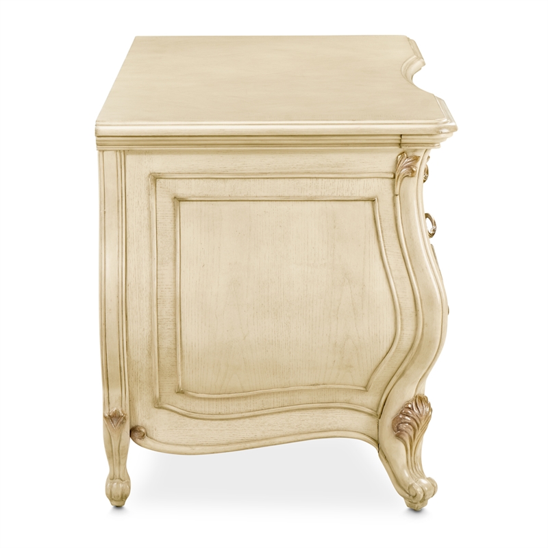 Platine de Royale Wood Vanity Desk - Champagne Ivory