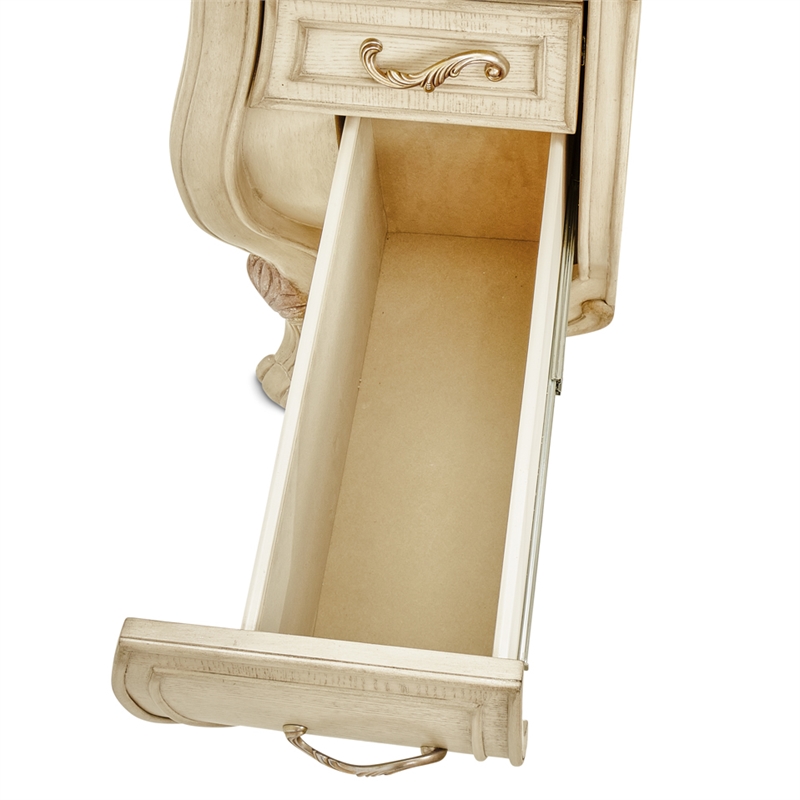 Platine de Royale Wood Vanity Desk - Champagne Ivory