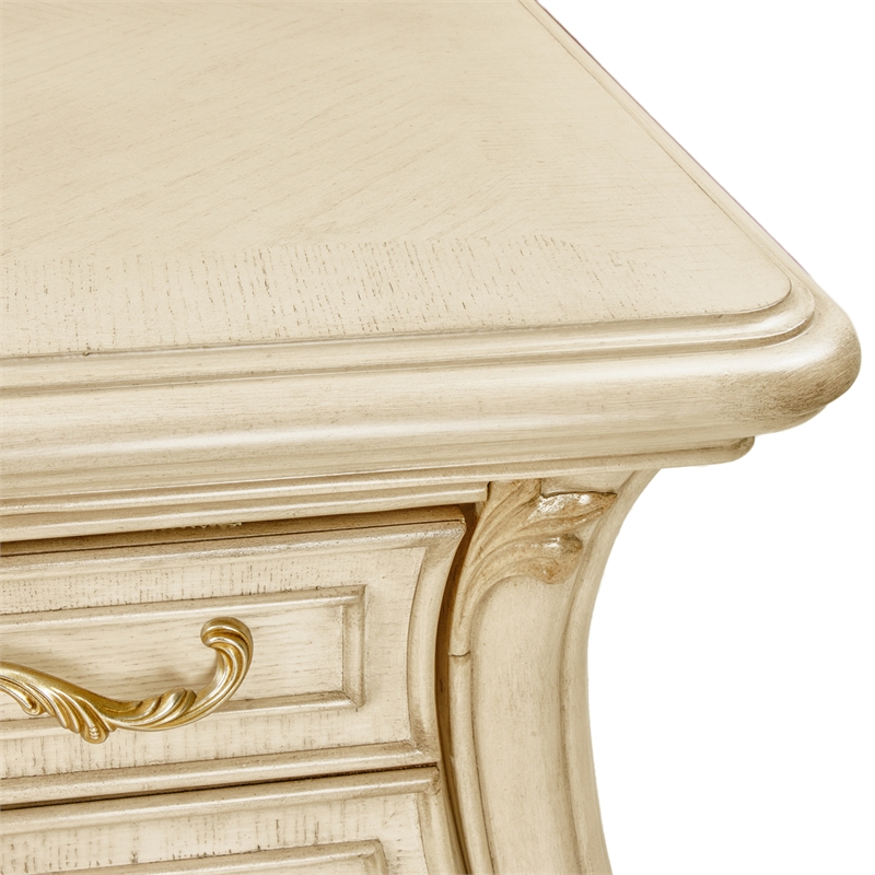 Platine de Royale Wood Vanity Desk - Champagne Ivory