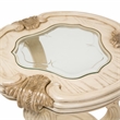 Platine de Royale Wood Chairside End Table - Champagne Ivory