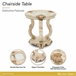 Platine de Royale Wood Chairside End Table - Champagne Ivory