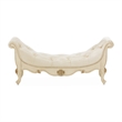 Platine de Royale Velvet Accent Bench - Champagne Ivory