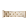 Platine de Royale Velvet Accent Bench - Champagne Ivory