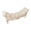 Platine de Royale Velvet Accent Bench - Champagne Ivory