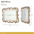 Platine de Royale Wood Wall Mirror - Champagne