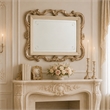 Platine de Royale Wood Wall Mirror - Champagne