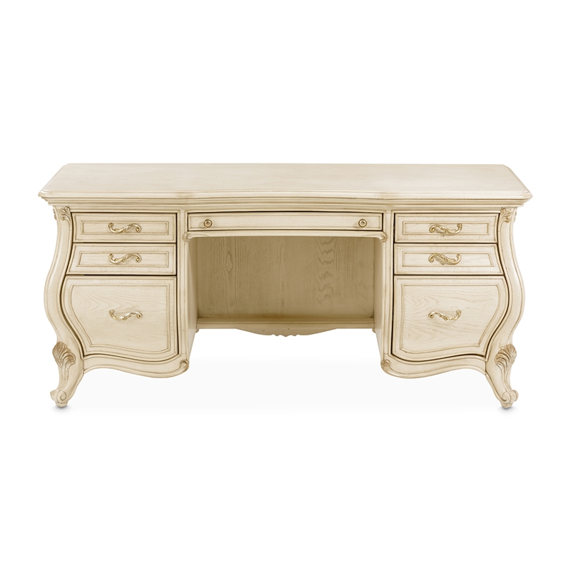 Platine de Royale Wood Desk - Champagne Ivory