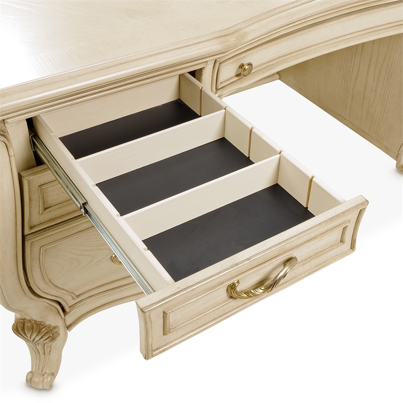 Platine de Royale Wood Desk - Champagne Ivory