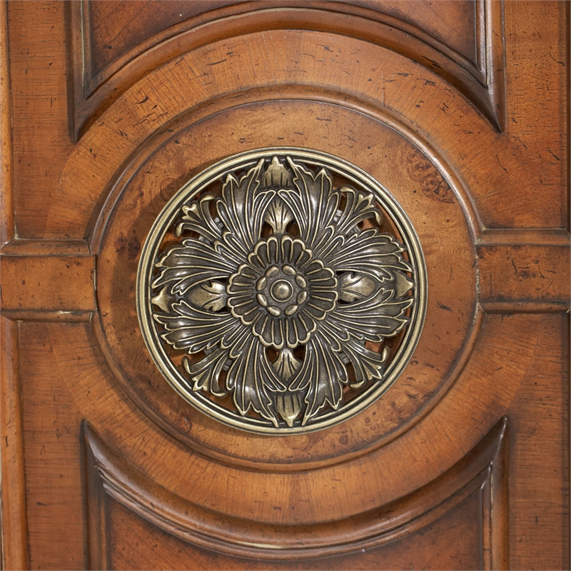 Michael Amini Villa Valencia Wood Gentleman's Chest - Classic Chestnut