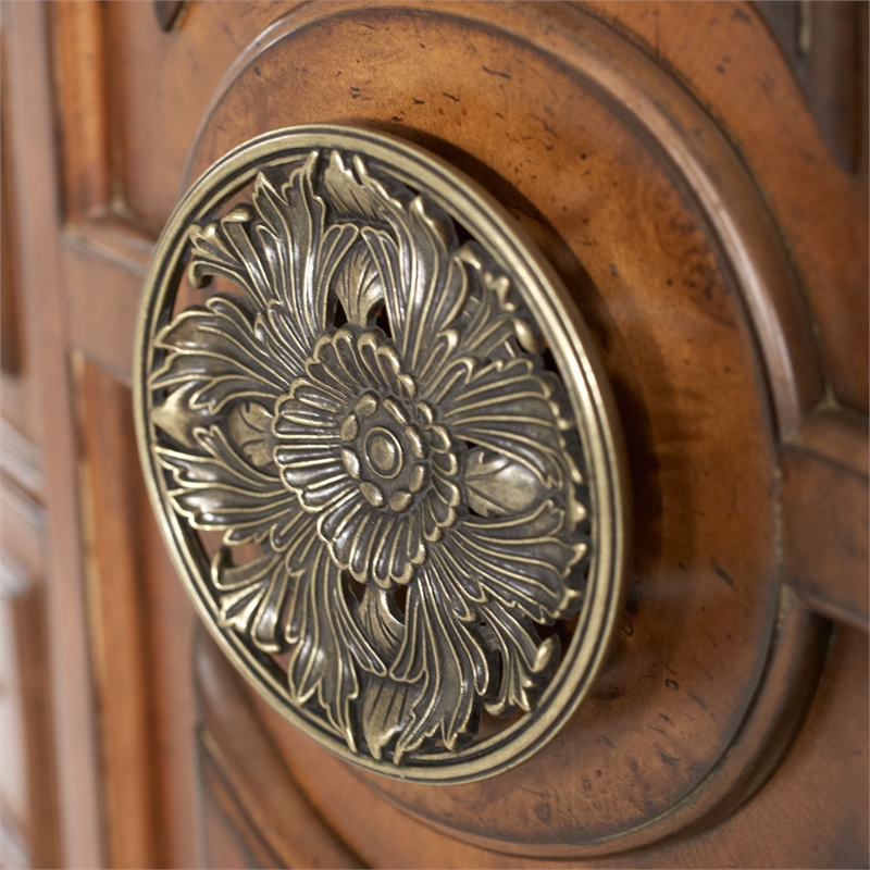 Michael Amini Villa Valencia Wood Gentleman's Chest - Classic Chestnut