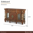 Michael Amini Villa Valencia Wood Sideboard - Classic Chestnut