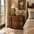 Michael Amini Villa Valencia Wood Bachelor's Chest - Classic Chestnut