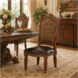 Michael Amini Villa Valencia Wood Dining Side Chair - Set of 2 - Chestnut