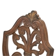 Michael Amini Villa Valencia Wood and Leather Desk Chair - Classic Chestnut