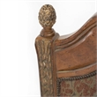 Michael Amini Villa Valencia Wood Dining Arm Chair - Set of 2 - Classic Chestnut