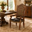 Michael Amini Villa Valencia Wood Dining Arm Chair - Set of 2 - Classic Chestnut