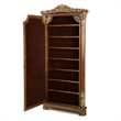 Michael Amini Villa Valencia Wood Floor Mirror with Storage - Classic Chestnut