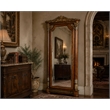 Michael Amini Villa Valencia Wood Floor Mirror with Storage - Classic Chestnut