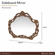 Michael Amini Villa Valencia Wood Wall Accent Mirror - Classic Chestnut