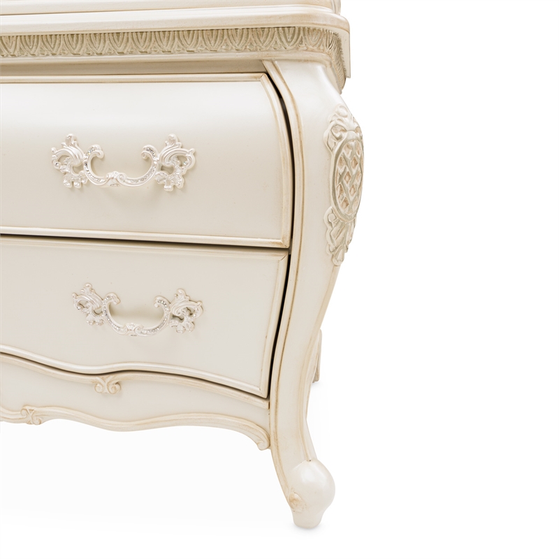 Michael Amini Lavelle 6-Drawer Wood Chest - Classic Pearl