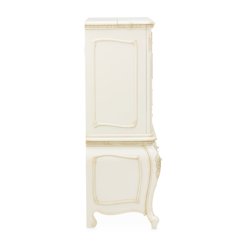 Michael Amini Lavelle 6-Drawer Wood Chest - Classic Pearl
