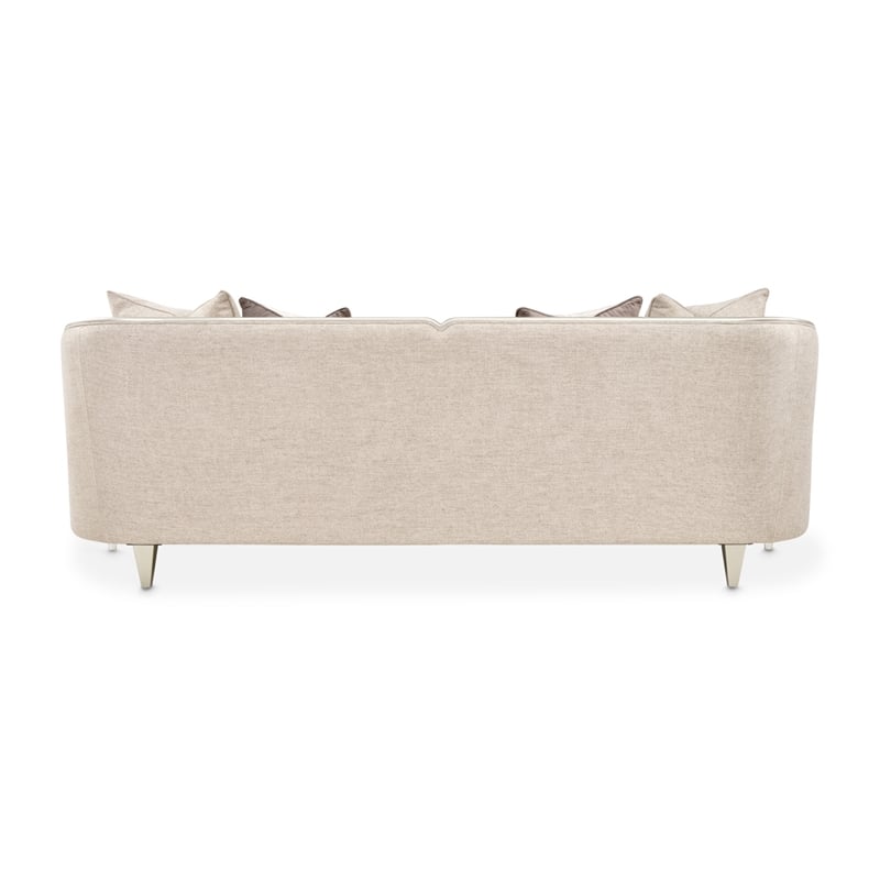 Michael Amini Camden Court Sofa - Natural Flax/Platinum
