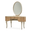 Villa Cherie 3-Drawer Vanity with Mirror - Caramel
