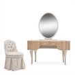 Villa Cherie Vanity Set with Mirror & Chair - Caramel