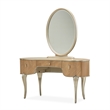 Villa Cherie Vanity Set with Mirror & Chair - Caramel