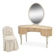 Villa Cherie Vanity Set with Mirror & Chair - Caramel