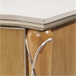 Villa Cherie Wood & Marble 2-Drawer Nightstand - Caramel