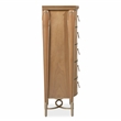 Villa Cherie 5-Drawer Wood Highboy Chest - Caramel